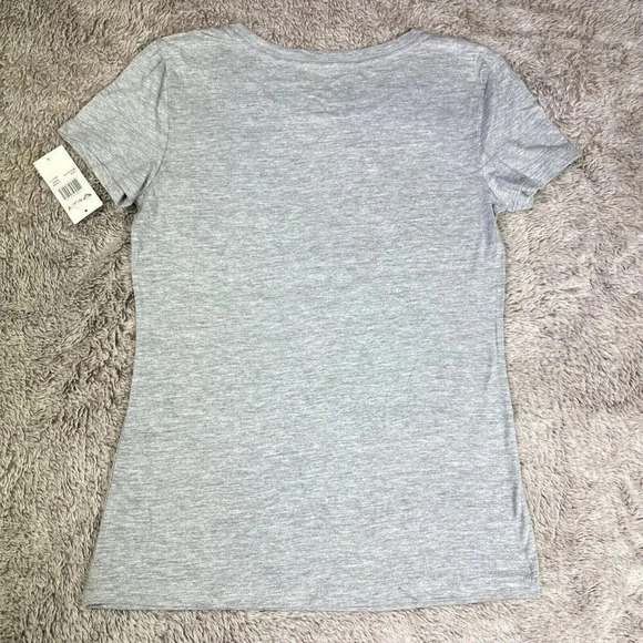 ROXY Women's T-Shirt Cotton Gray Tee Carson Heart New - Picture 9 of 12